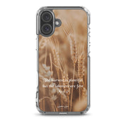 Harvest is Plentiful, Clear - edge Case for iPhone - Lamb’s Love