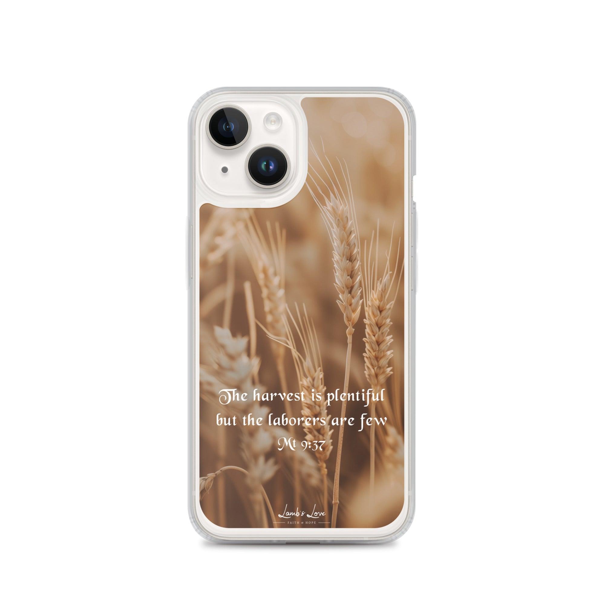 Harvest is Plentiful, Clear-edge Case for iPhone - Lamb’s Love