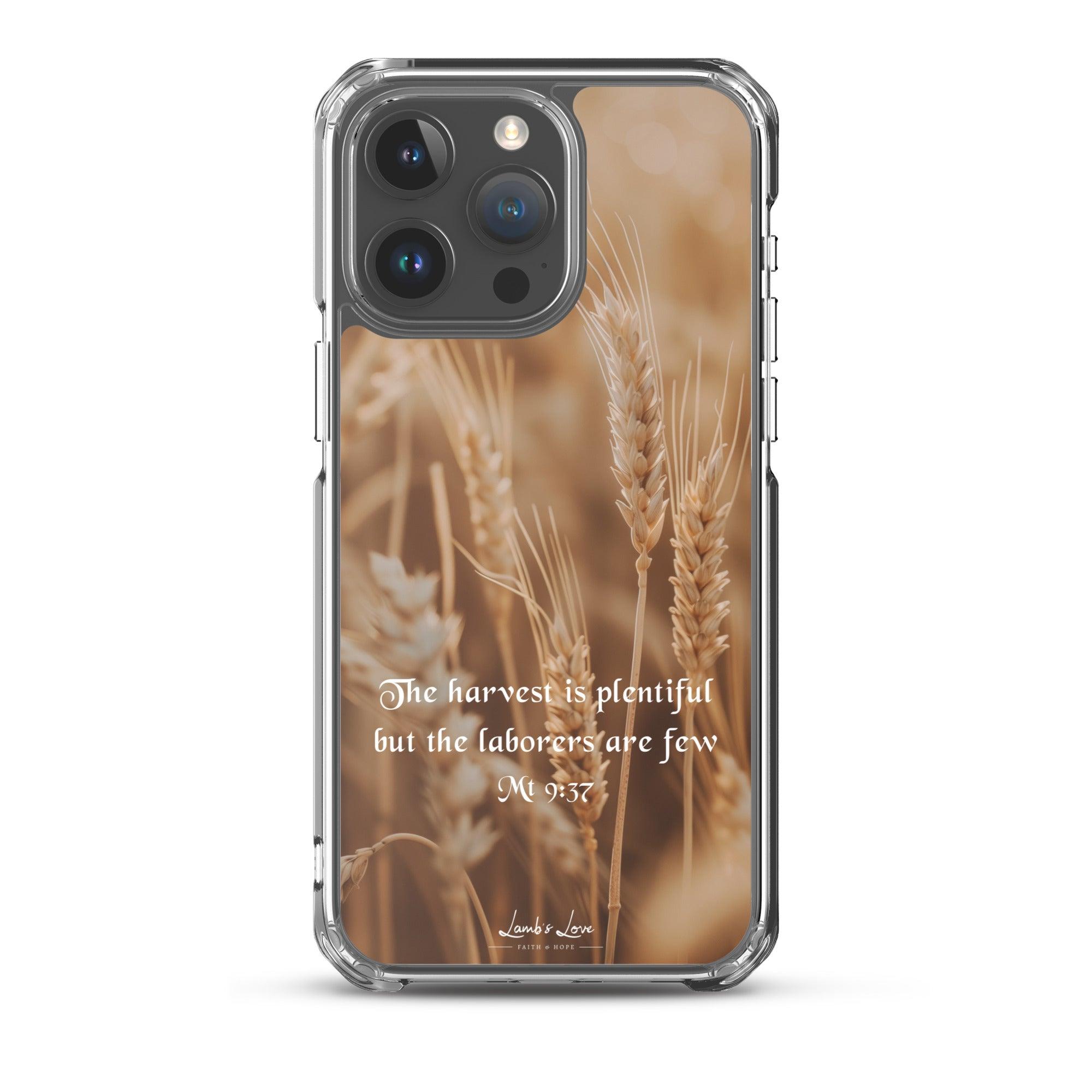 Harvest is Plentiful, Clear-edge Case for iPhone - Lamb’s Love