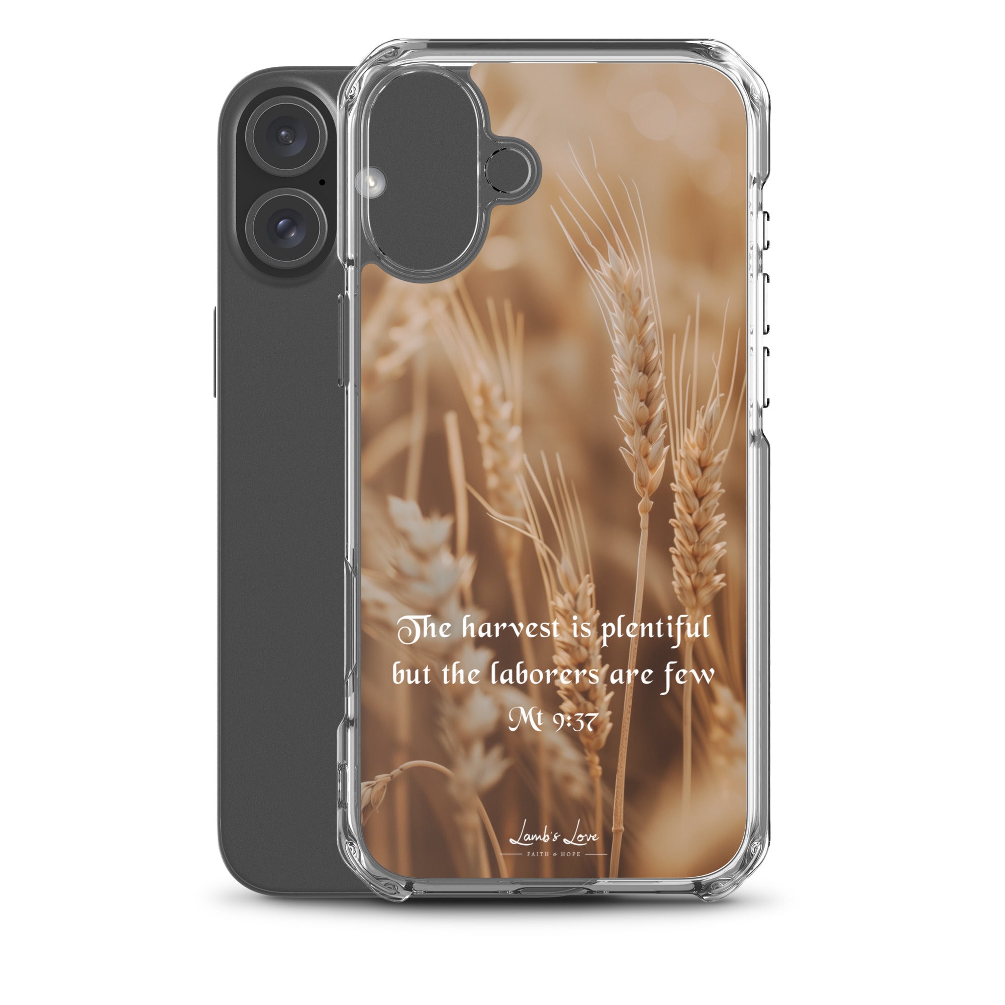 Harvest is Plentiful, Clear - edge Case for iPhone - Lamb’s Love