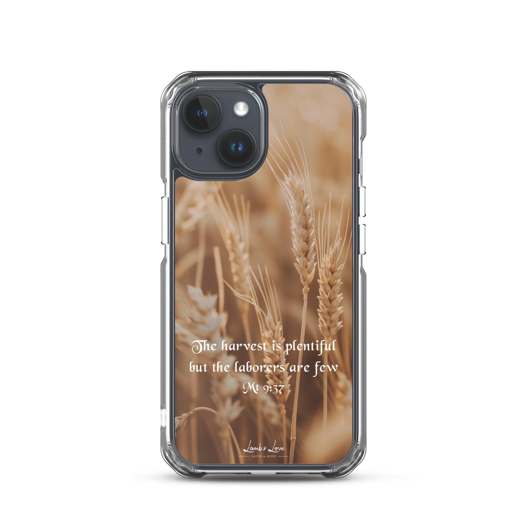 Harvest is Plentiful, Clear-edge Case for iPhone - Lamb’s Love