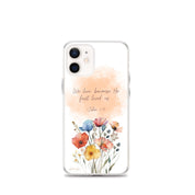 He First Loved Us, Clear-edge Case for iPhone - Lamb’s Love