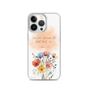 He First Loved Us, Clear-edge Case for iPhone - Lamb’s Love