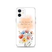 He First Loved Us, Clear-edge Case for iPhone - Lamb’s Love