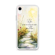 He Guides Me Paths, Clear-edge Case for iPhone - Lamb’s Love