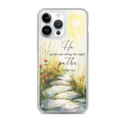 He Guides Me Paths, Clear-edge Case for iPhone - Lamb’s Love