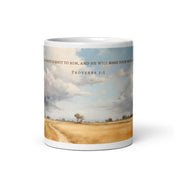 He Will Make Your Paths Straight, White Interior Mug - Lamb’s Love