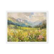 Hills Break Forth into Singing, Framed Canvas - Lamb’s Love