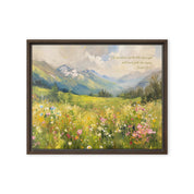 Hills Break Forth into Singing, Framed Canvas - Lamb’s Love