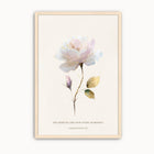 Lamentations 3:22–23 Rose Christian Floral Wall Art