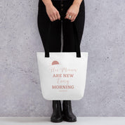 His Mercies are New Every Morning, Tote Bag - Lamb’s Love