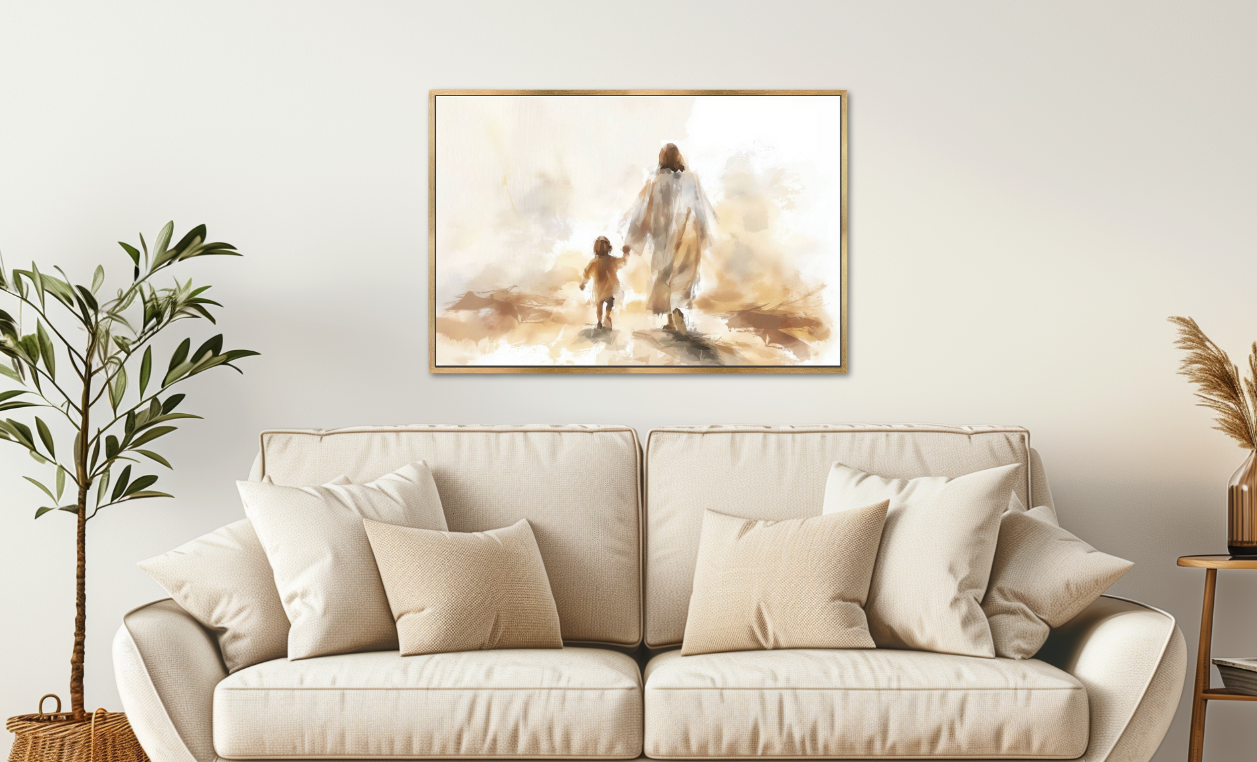 Christian home decor canvas wall art Follow Jesus