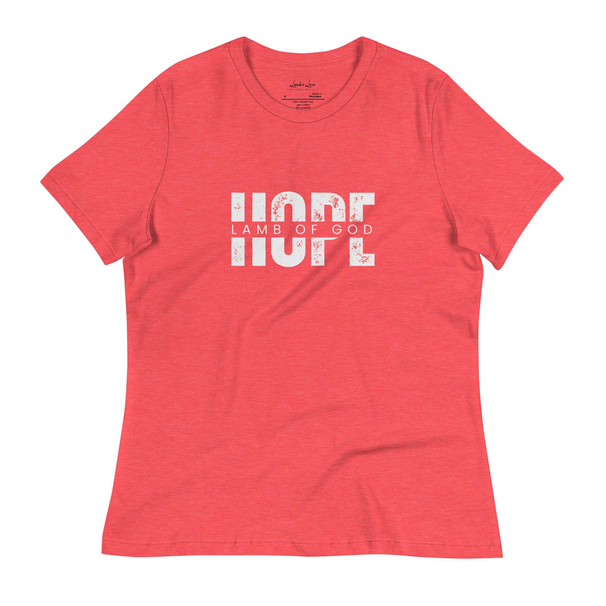 Hope in Lamb of God, Women's T-Shirt - Lamb’s Love