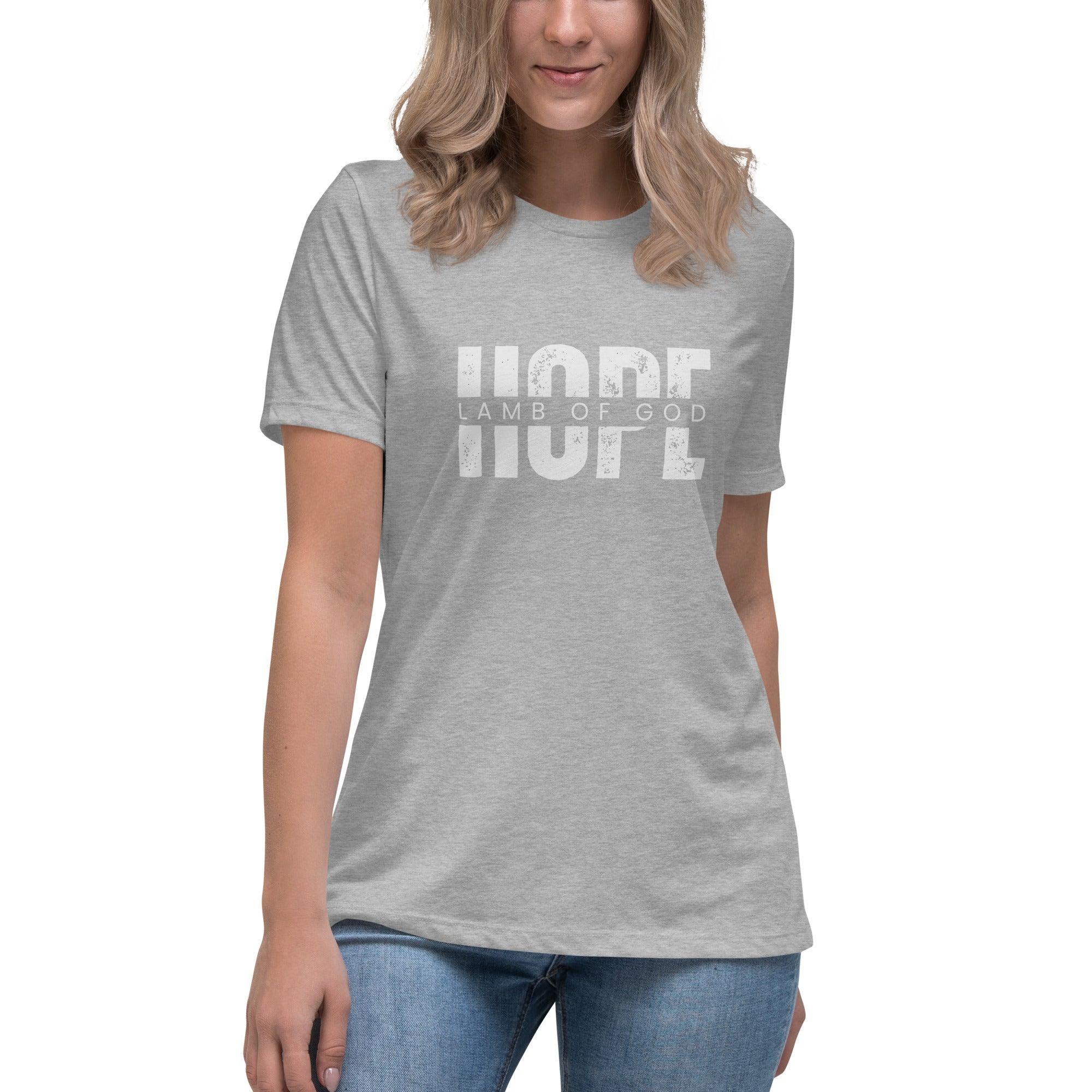 Hope in Lamb of God, Women's T-Shirt - Lamb’s Love