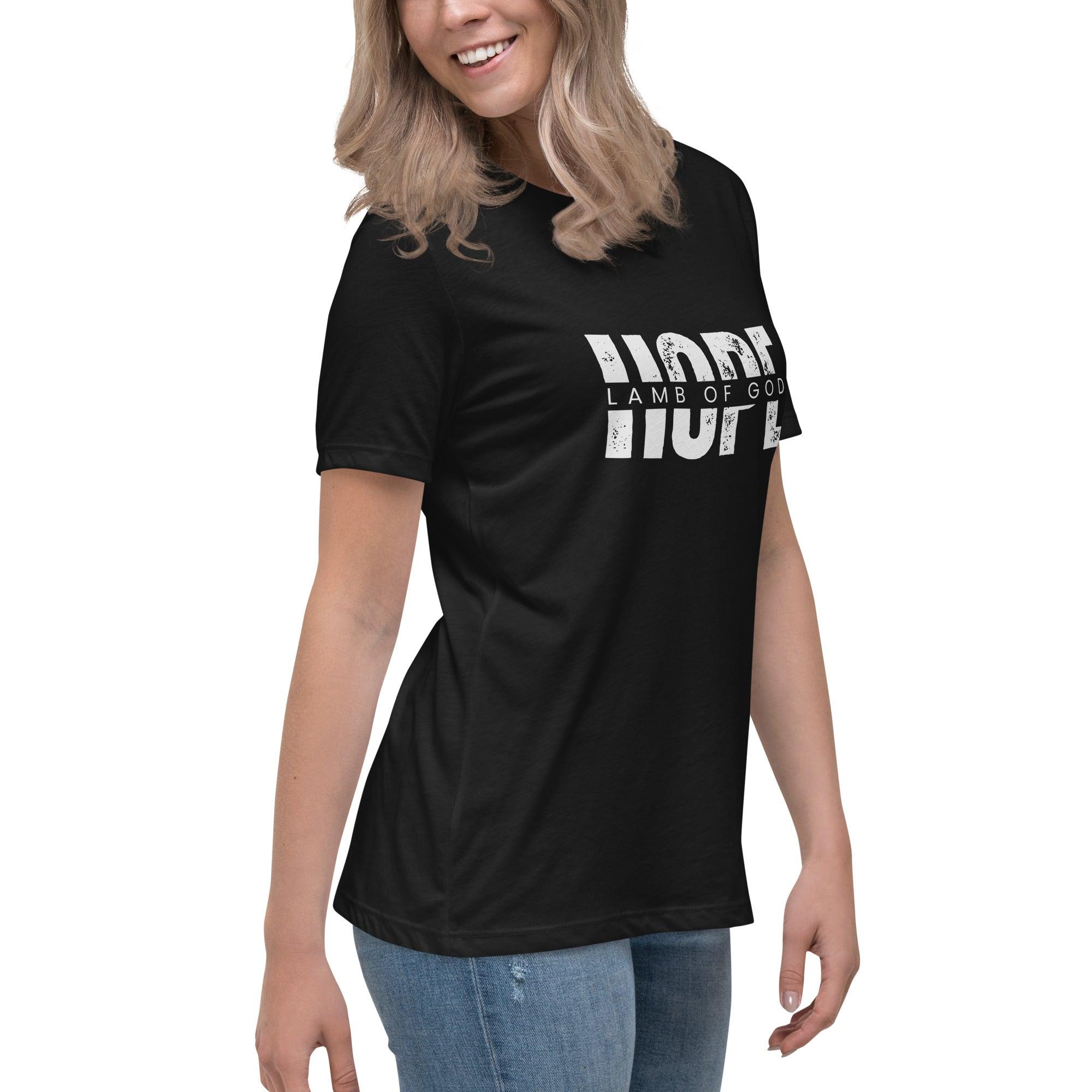 Hope in Lamb of God, Women's T-Shirt - Lamb’s Love