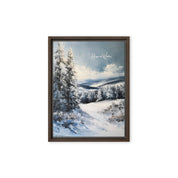 Hope in Winter, Framed Canvas - Lamb’s Love