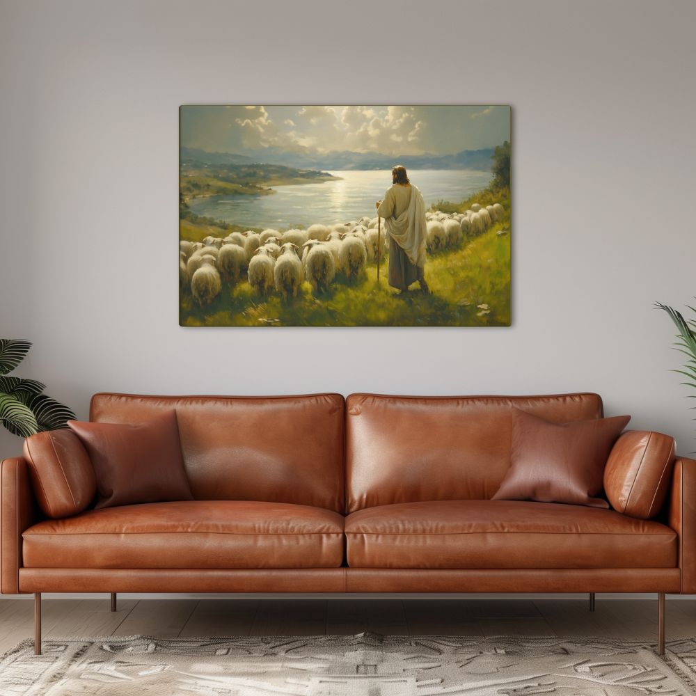 Jesus the Caring Shepherd, Canvas - Lamb’s Love