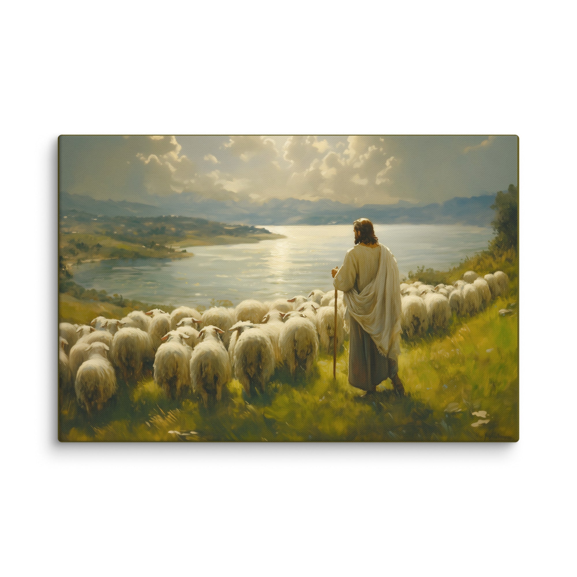 Jesus the Caring Shepherd, Canvas - Lamb’s Love