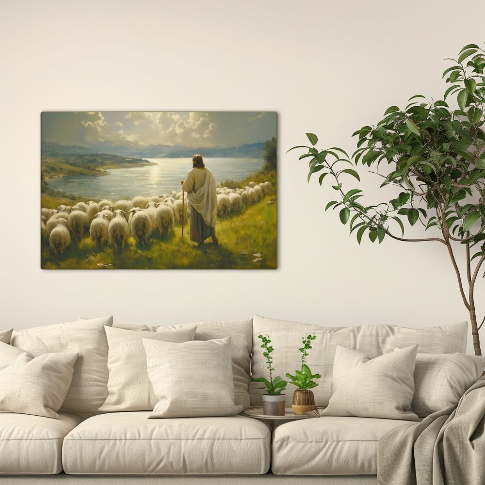 Jesus the Caring Shepherd, Canvas - Lamb’s Love