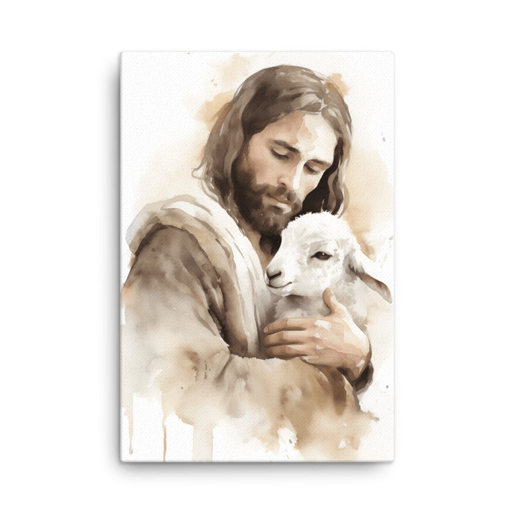 Jesus the Good Shepherd, Canvas - Lamb’s Love