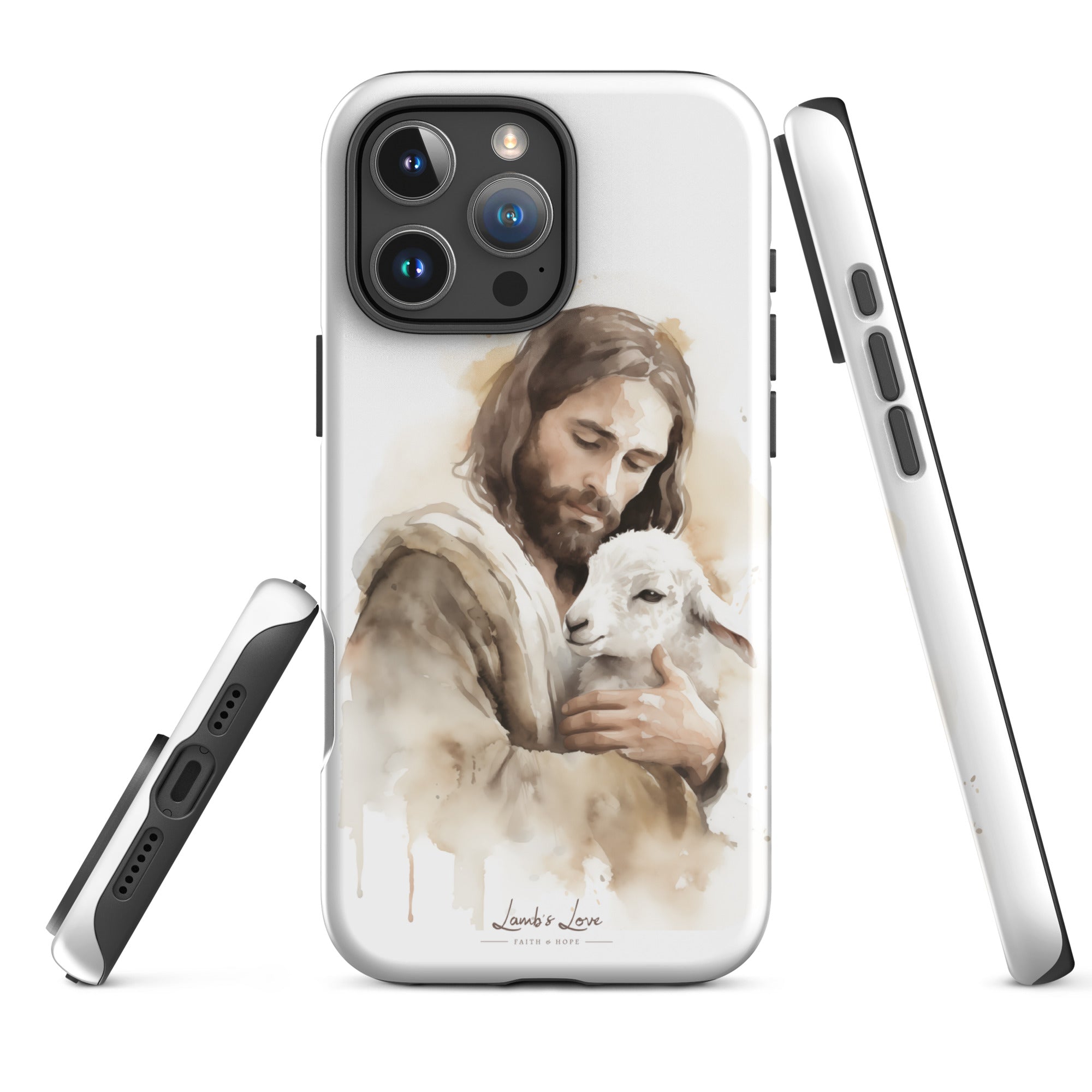 Jesus the Good Shepherd, Dual - layer Case for iPhone - Lamb’s Love