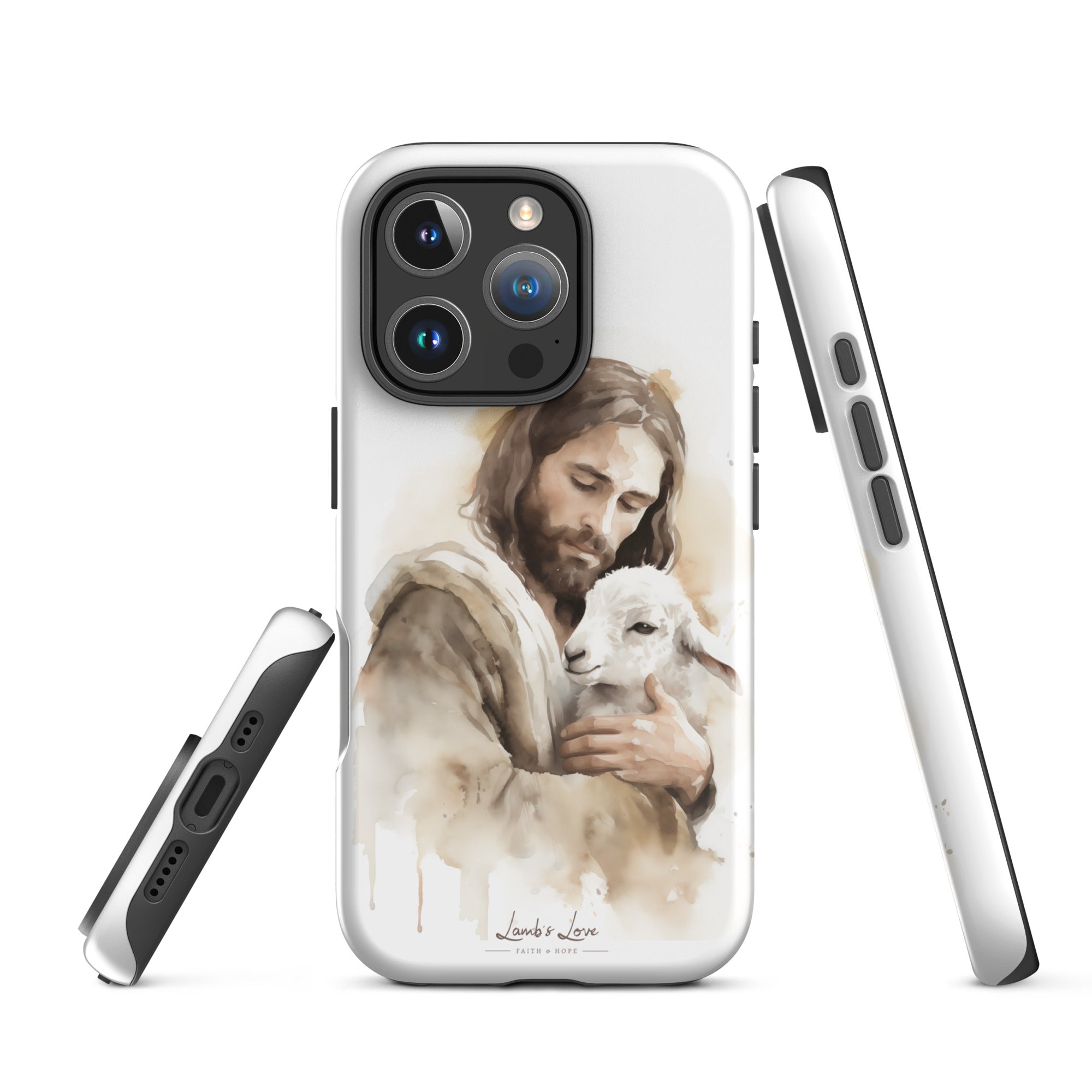 Jesus the Good Shepherd, Dual - layer Case for iPhone - Lamb’s Love