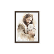 Jesus the Good Shepherd, Framed Canvas - Lamb’s Love