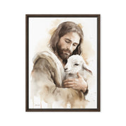 Jesus the Good Shepherd, Framed Canvas - Lamb’s Love