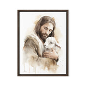 Jesus the Good Shepherd, Framed Canvas - Lamb’s Love