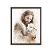 Jesus the Good Shepherd, Framed Canvas - Lamb’s Love