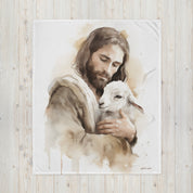 Jesus the Good Shepherd, Throw Blanket - Lamb’s Love