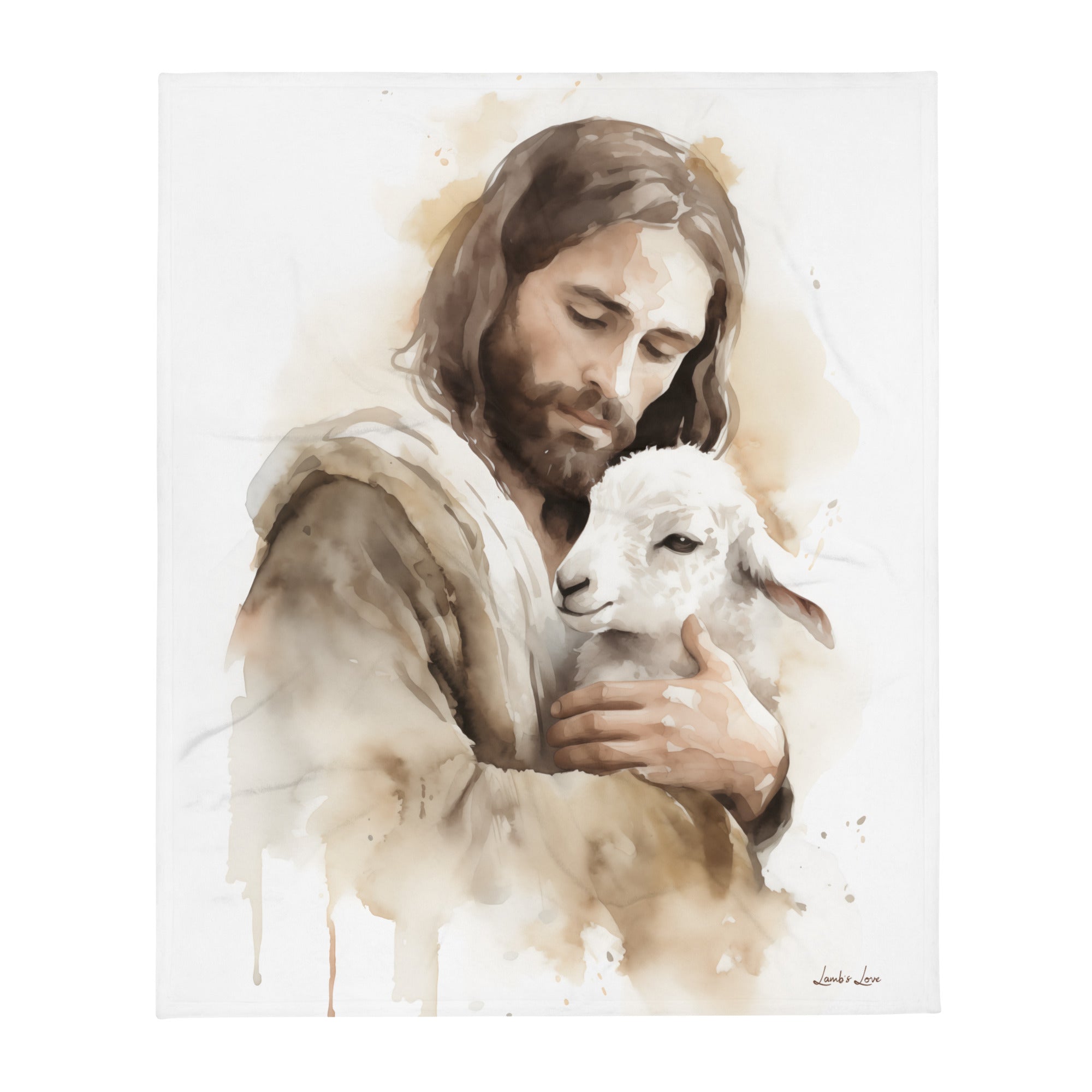 Jesus the Good Shepherd, Throw Blanket - Lamb’s Love