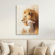 Jesus the Lion and the Lamb, Canvas - Lamb’s Love