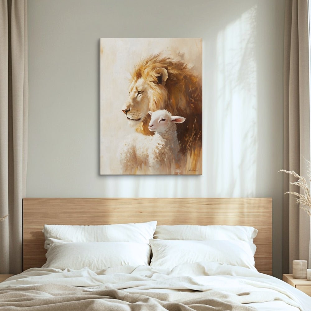 Jesus the Lion and the Lamb, Canvas - Lamb’s Love