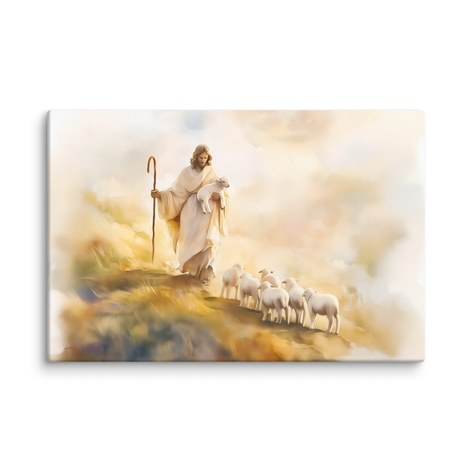 Jesus the Loving Shepherd, Canvas - Lamb’s Love