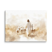 Jesus with His Flock of Sheep, Canvas - Lamb’s Love