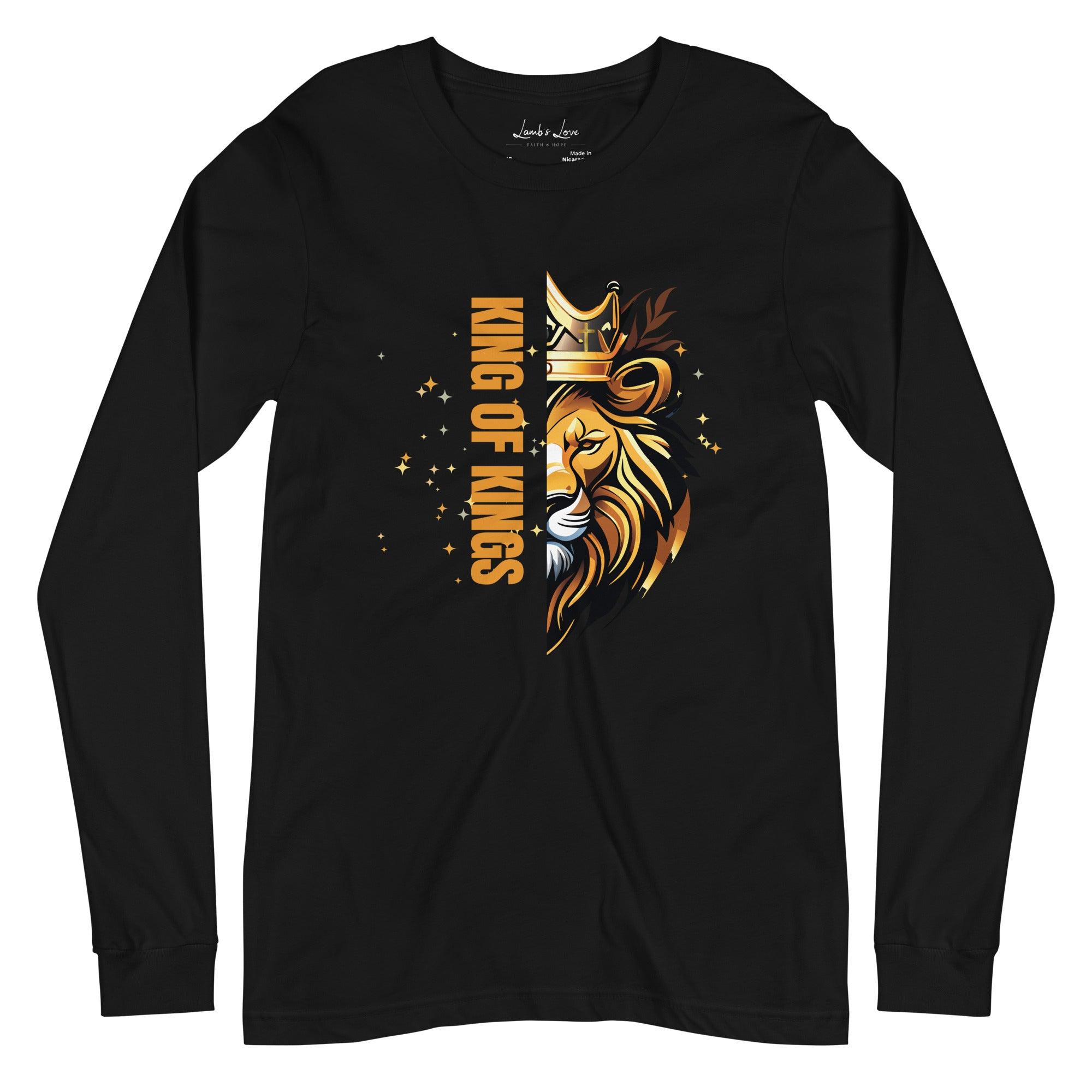 King of Kings, Men's Long Sleeve Tee - Lamb’s Love