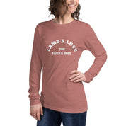 Lamb's Love the Faith & Hope, Women's Long Sleeve Tee - Lamb’s Love