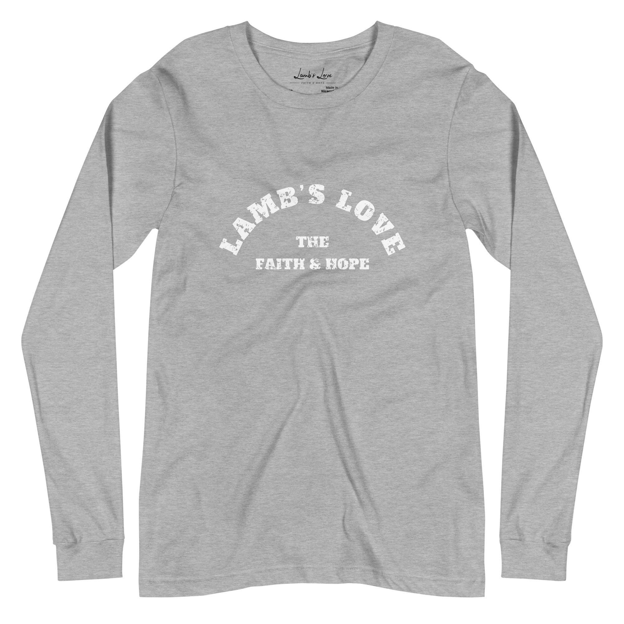 Lamb's Love the Faith & Hope, Women's Long Sleeve Tee - Lamb’s Love