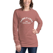 Lamb's Love the Faith & Hope, Women's Long Sleeve Tee - Lamb’s Love