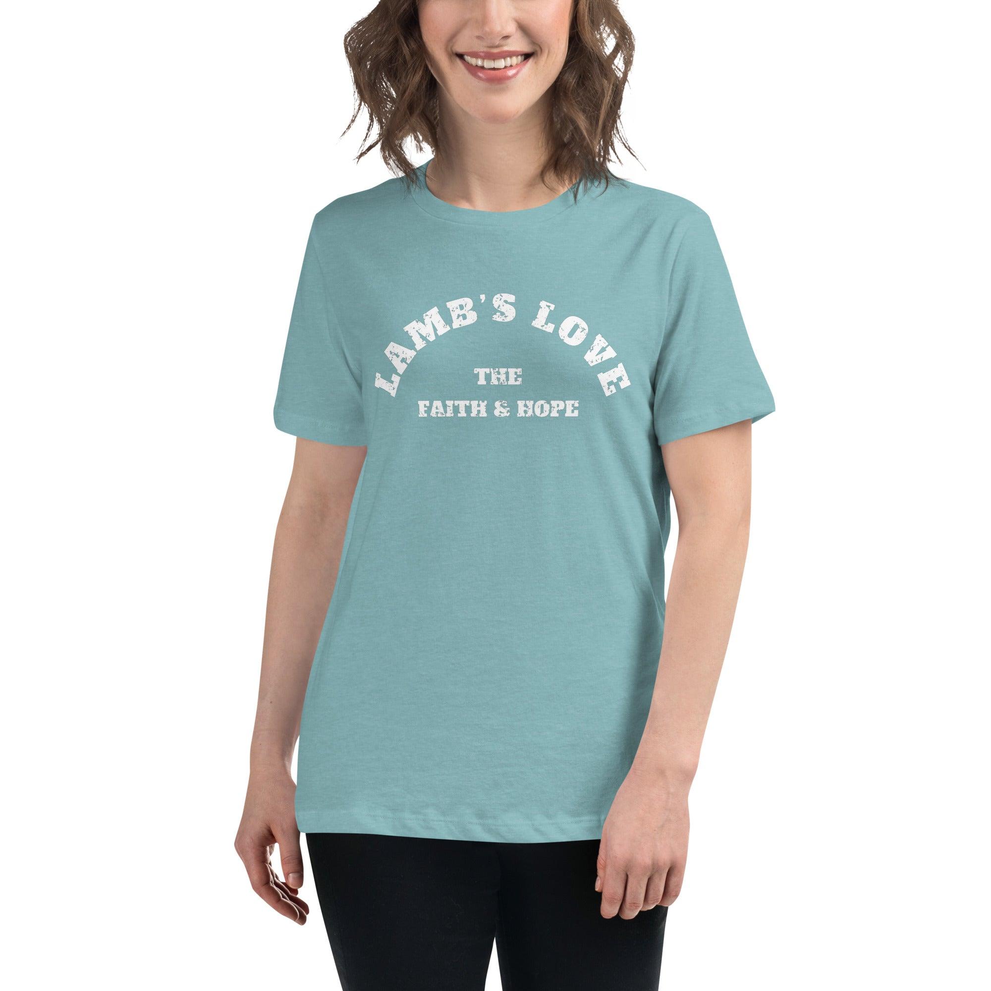 Lamb's Love the Faith & Hope, Women's T-Shirt - Lamb’s Love