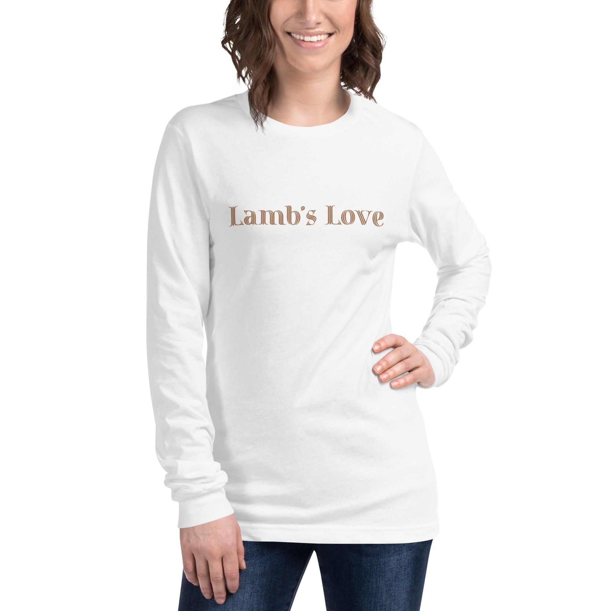 Lamb's Love, Women's Long Sleeve Tee - Lamb’s Love