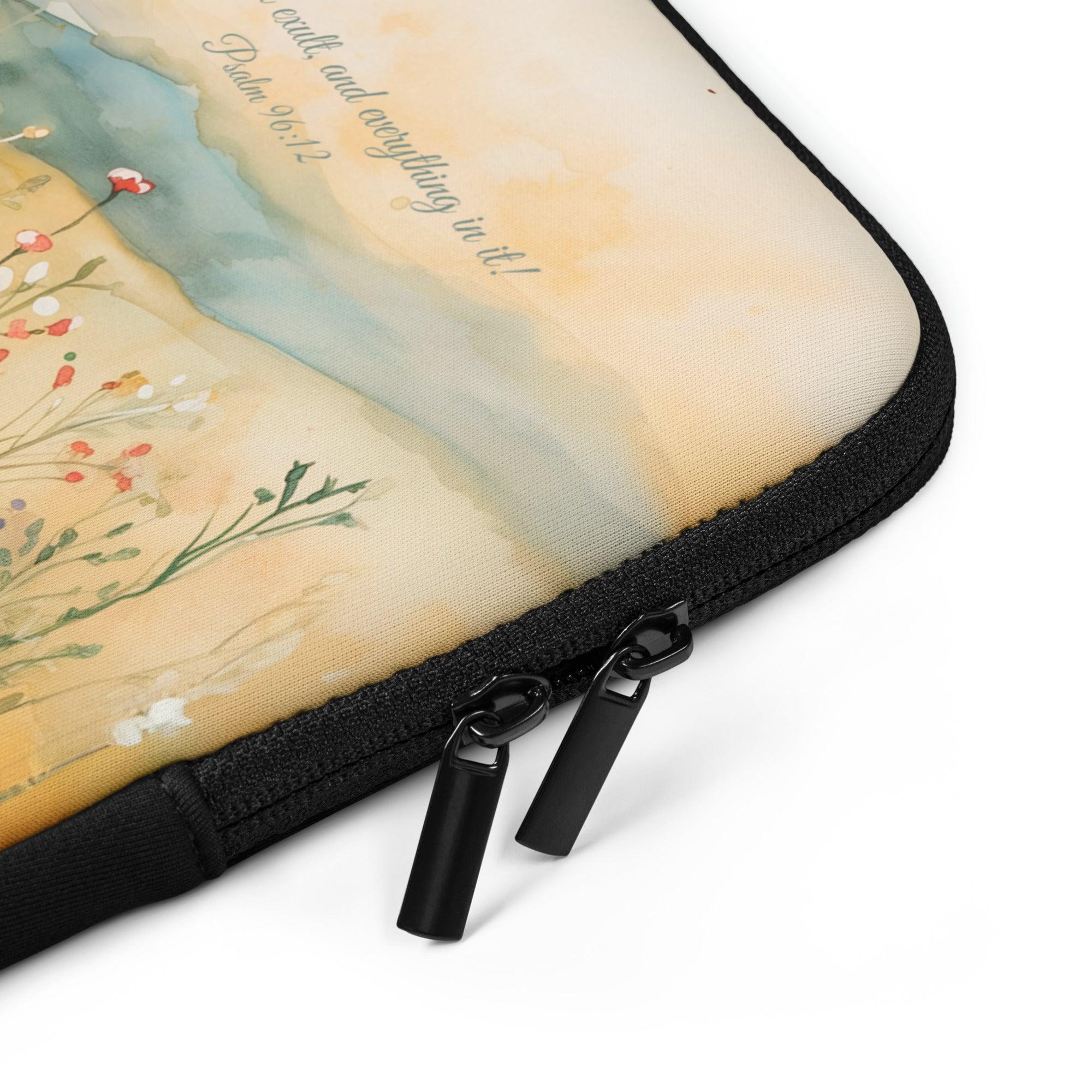 Let the Field Exult, Laptop Sleeve - Lamb’s Love