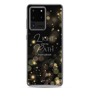 Light unto My Path, Clear-edge Case for Samsung - Lamb’s Love