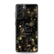 Light unto My Path, Clear-edge Case for Samsung - Lamb’s Love