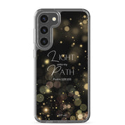 Light unto My Path, Clear-edge Case for Samsung - Lamb’s Love