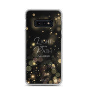 Light unto My Path, Clear-edge Case for Samsung - Lamb’s Love