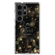 Light unto My Path, Clear-edge Case for Samsung - Lamb’s Love