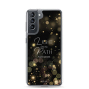 Light unto My Path, Clear-edge Case for Samsung - Lamb’s Love