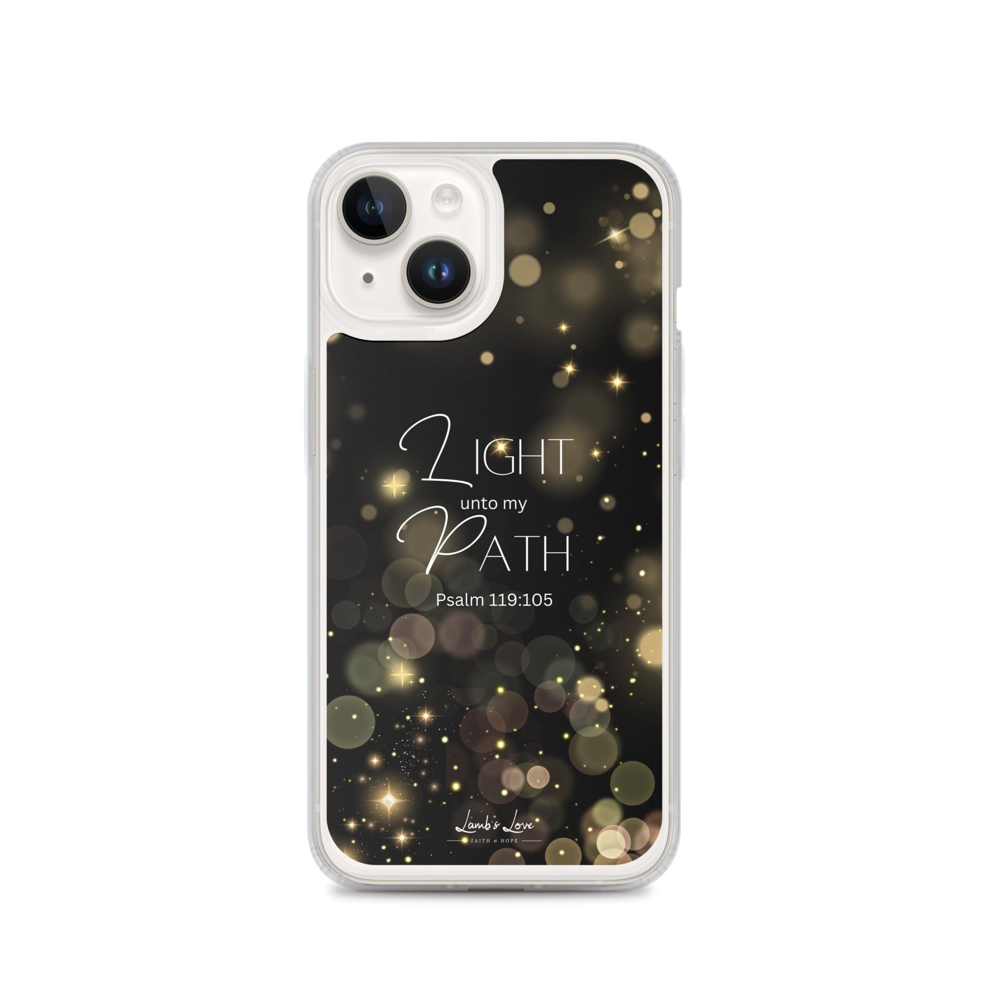 Light unto Path, Clear-edge Case for iPhone - Lamb’s Love